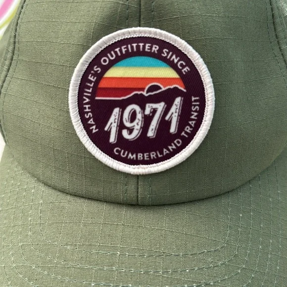 NWOT Green 1971 Cumberland Transit Cap Nashville Outfitter Richardson Outdoors - Picture 2 of 5